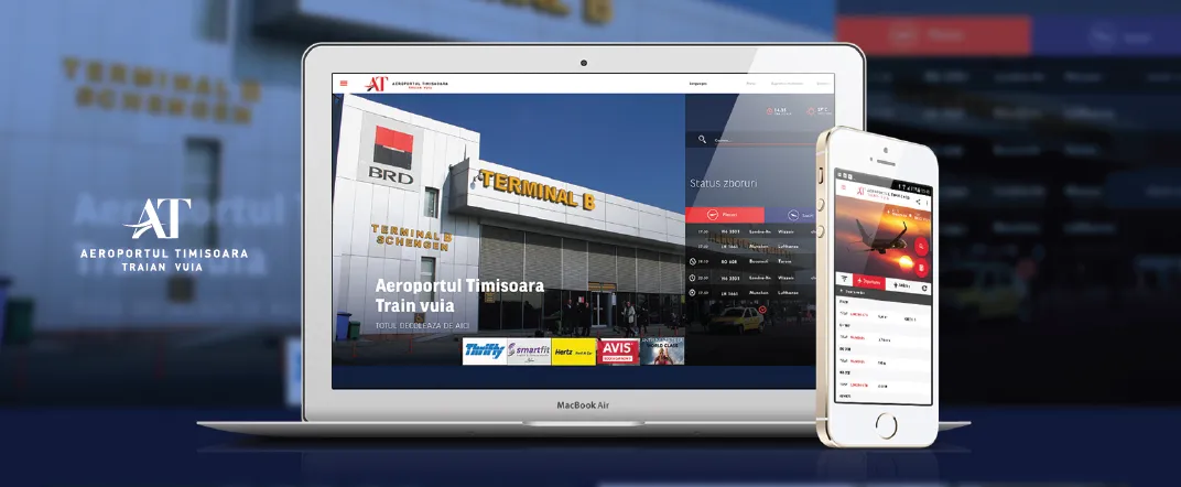 Timisoara Airport website and mobile application